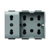Presa Side Unika Compatibile con Bticino Matix, 2P+T, 16A, 250 V, Bianco - SIDE 4 BOX 4B.AM.H21.XL