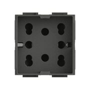 Presa Bipasso E Schuko Side Antracite Per Living International - SIDE 4 BOX 4B.L.H21