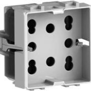 Presa Multistandard 1 Schuko o 2 Bipasso Compatibile con Bticino Matix, 250 V, Bianco - 4BOX 4B.AM.H21