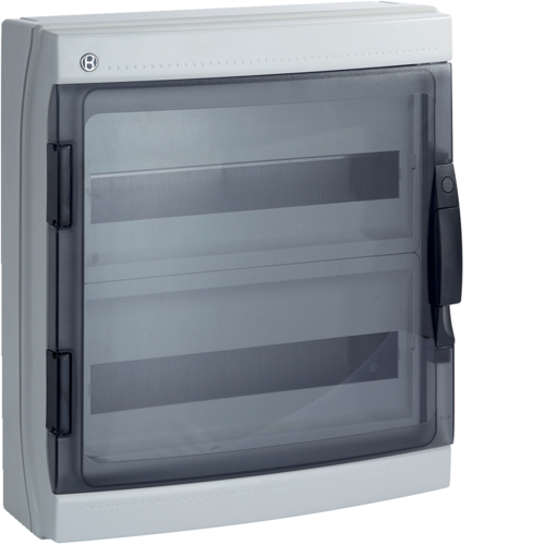 IP65 36 GRI Centralino IP65 36 moduli portella fumè linea Pablo, grigio - BOCCHIOTTI B06526