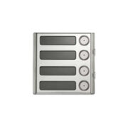 Sinthesi Steel, Modulo in acciaio inox lucido con 4 pulsanti di chiamata - URMET 1158/14