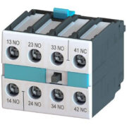 Blocchetto di contatti ausiliari montabile, a 4 poli, 3NO+1NC, EN 50005 - SIEMENS 3RH19211FA31