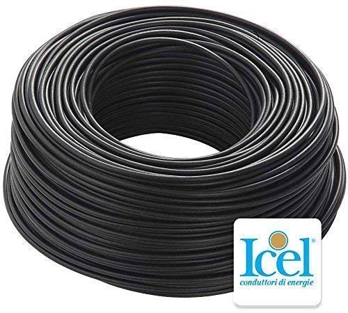 Cavo Elettrico FS17, Unipolare Isolante, Impianti Elettrici, Case, Imprese Edili, 450/750 V, 1 x 1 mm, Nero (200 METRI) - ICEL C0007301120