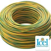 Cavo Elettrico FS17, Unipolare Isolante, Impianti Elettrici, Case, Imprese Edili, 450/750 V, 1 x 1 mm, Giallo/Verde (200 METRI) - ICEL C0007304120
