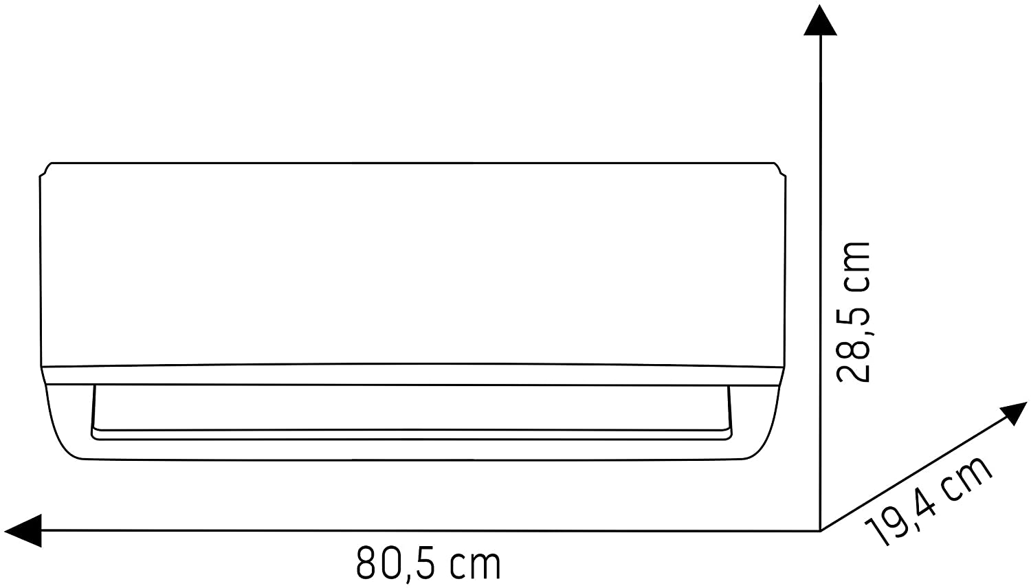Climatizzatore Wi-FI, Condizionatore 12.000 BTU Aryal, Inverter, Caldo/Freddo, 3,37 kW, 53 dB, R-32 - OLIMPIA SPLENDID OS-K/SEAPH12EI