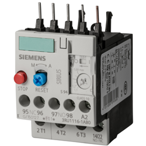 Relè di sovraccarico 11-16 A Per protezione motore Grandezza S2, Classe 10 - SIEMENS 3RU11364AB0