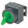 Attuatore tondo in plastica da 22mm, selettore a bloccaggio 2 posizioni dell'interruttore illuminato oi incl. supporto per 3 elementi con supporto verde - SIEMENS 3SB30012KA41