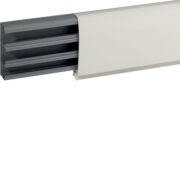 Canalina TBN W Battiscopa a 3 scomparti, bianco (2 ML) - BOCCHIOTTI B09650