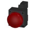 Indicatore Luminoso con lente liscia illuminata con led integrato 230v ac, Terminale a vite con supporto rosso - SIEMENS 3SB32526AA20
