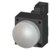 Terminale a vite con portalampada bianco, 22mm plastica rotonda - SIEMENS 3SB32046AA60
