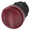Indicatori luminosi, 22 mm, tondi, in plastica, rossi, lenti, lisci - SIEMENS 3SU10016AA200AA0