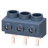 Morsetto Alimentazione trifase per sbarra trifase per collegamento taglia S0 e S00 dall'alto Collegamenti a pin - SIEMENS 3RV19155A