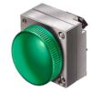 Indicatore Luminoso, 22mm, Tondo, Metallo, Verde, lente, Ac 110v - SIEMENS 3SB36486BA40