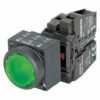 Pulsante Luminoso, 22 mm, Rotondo, in plastica, con supporto, 1 NO + 1 NC, Portalampada, con LED integrato 24 V AC/DC Morsetto a vite - SIEMENS 3SB32470AA41