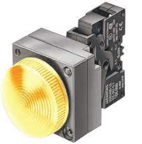 Indicatore Luminoso, 22Mm, Tondo, Metallo, 110V AC, Giallo - SIEMENS 3SB36486BA30