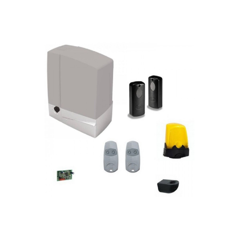 Kit Cancello Scorrevole CAME 8K01MS-019 24V 400 Kg – Completo Di 2 Telecomandi, Per Cancelli Scorrevoli