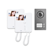 Kit Bifamiliare 2Voice Con Mikra2 E Due Videocitofono Mìro - URMET 1784/762