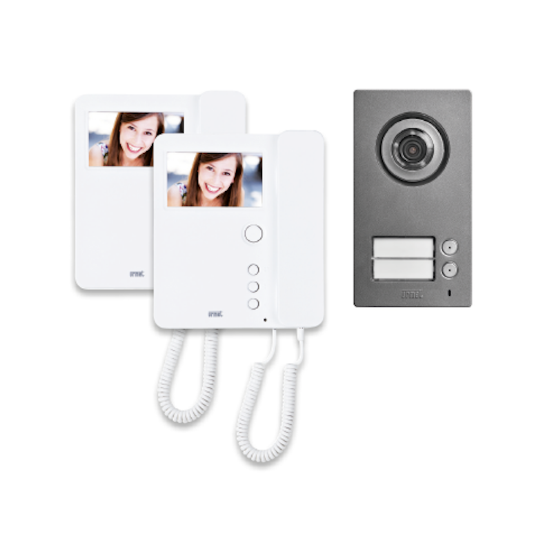 Kit Bifamiliare 2Voice Con Mikra2 E Due Videocitofono Mìro - URMET 1784/762