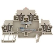 Morsetto Componibile a più piani, Molla autobloccante, 2.5 mm², 24 V, 10 A, Numero di piani: 2, Beige scuro - WEIDMULLER 1690010000