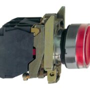Pulsante Luminoso Rosso Ø22, Filoghiera ad impulso, 24V 1NO+1NC - SCHNEIDER XB4BW34B5