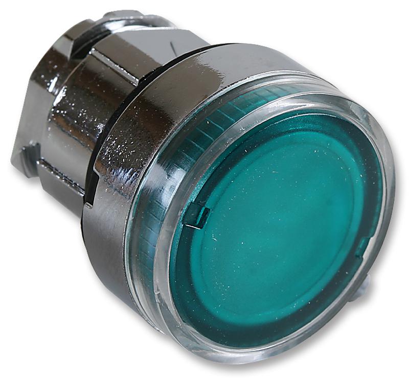 Testa Pulsante Luminoso Ø22, Verde - SCHNEIDER ZB4BW33
