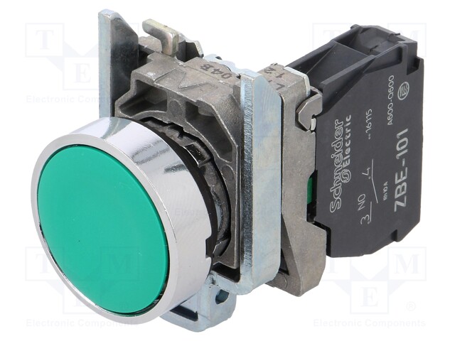Pulsante, N/A, 6 A c.a., 550 mA c.c, max 600V c.a., IP69K - SCHNEIDER XB4BA31