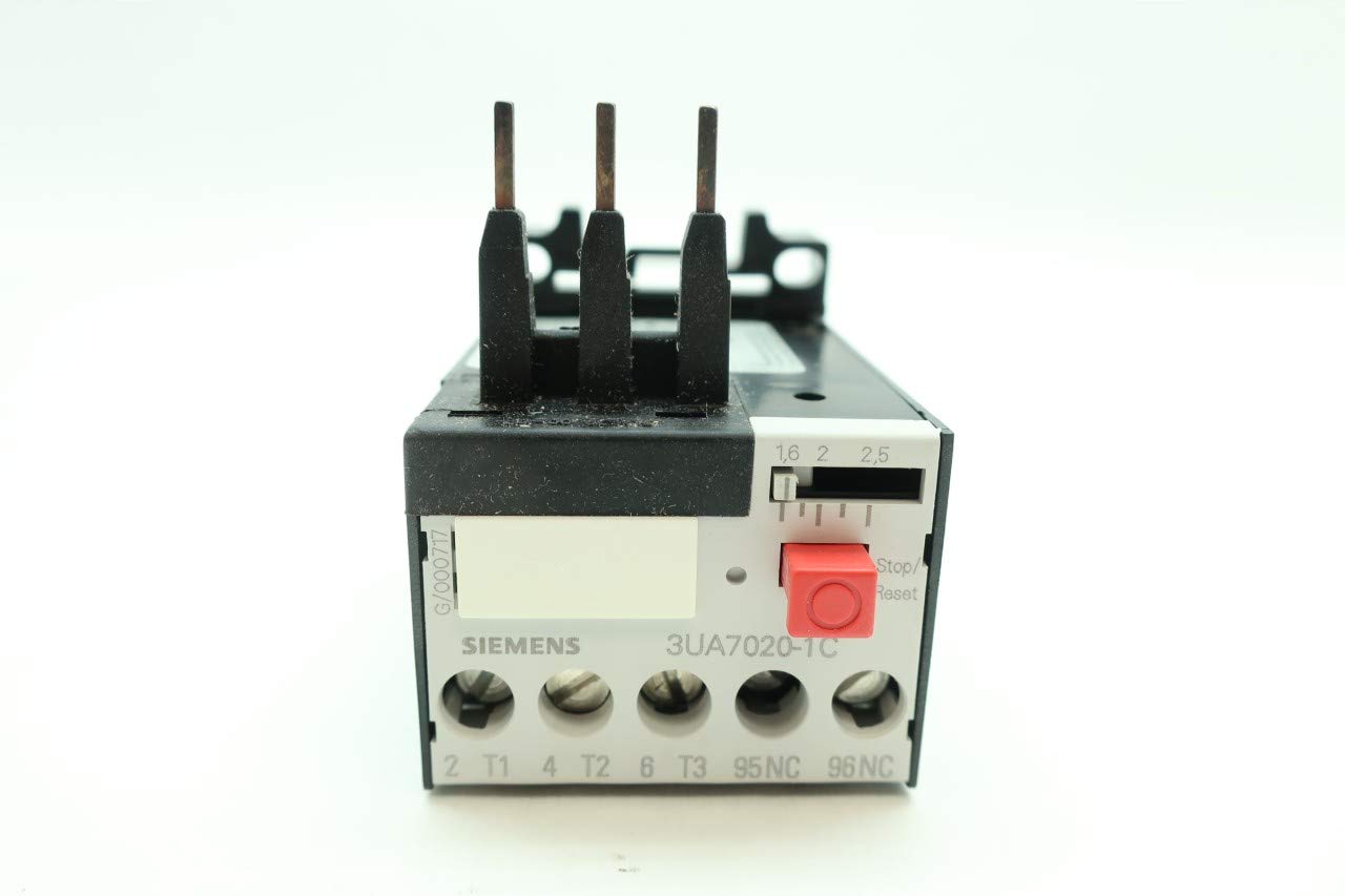 Relè di sovraccarico per montaggio su contattori 1 -1,6 A, 1 NO + 1 NC - SIEMENS 3UA70211A