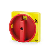 Comando Frontale Lucchettabile IP65 standard 67x67mm Y2 Emergenza Giallo/Rosso TYPE 1, 4, 4X - SCAME 590.YM67B6