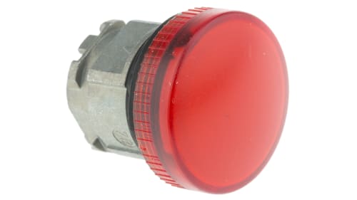Testa Lampada Spia Ø22, Gemme lisce rosse - SCHNEIDER ZB4BV04