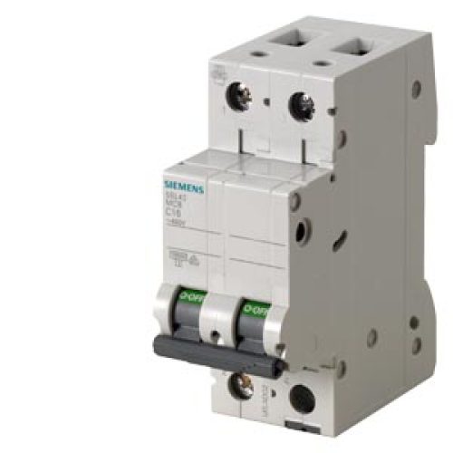 Interruttore Magnetotermico 400 V 10kA, 2 poli, C, 4A - SIEMENS 5SL42047