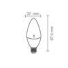 Lampada Led Oliva 6,5W Luce Calda 3200K - STONE 11006/C ECO