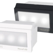 Lampada di emergenza da incasso ESTRAIBILE, MAXISELF LED, con frontalini BIANCO e ANTRACITE intercambiabili, 3 moduli DIN, 230V - ORBIS OB136400