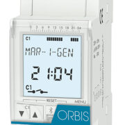 DATA LOG Interruttore orario digitale 2 moduli DIN, giornaliero/settimanale, 1 contatto, 230V - ORBIS OB174012