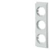 Copertura di protezione contro i contatti accidentali ISO per base portafusibili a cavaliere a 3 poli per sistema di sbarre collettrici 60mm DIII/63A singolo - SIEMENS 5SH2242