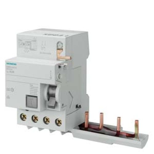 Blocco Differenziale, a 4 poli, tipo A, selettivo, In: 63 A, 1000 mA, Un AC: 400 V, per 5SY - SIEMENS 5SM28458