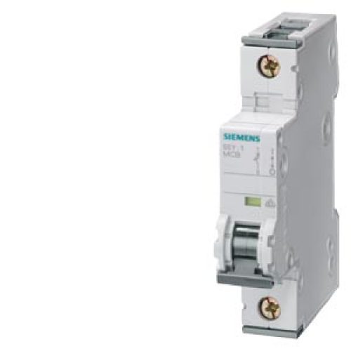 Interruttore Automatico Miniaturizzato 230/400 V 6kA, unipolare, C, 10A, D=70 mm - SIEMENS 5SY61107