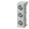 Base DIAZED a cavaliere SR60 3 P, DII, 25A, 500V per sbarre collettrici 5/10 mm esecuzione del calibratore a vite - SIEMENS 5SF6020