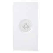 Urmet Simon Nea Copritasto con diffusore trasparente, simbolo luce, 1 Modulo - URMET 10364