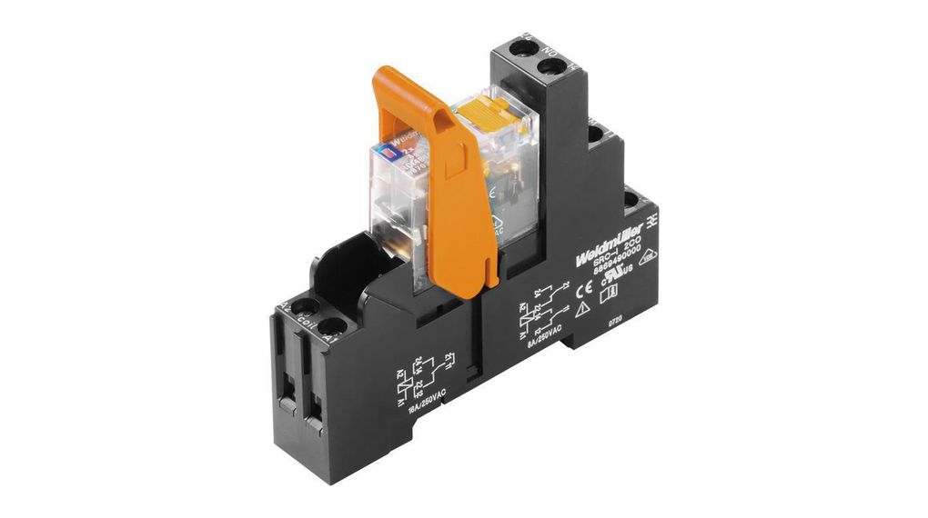 Relè di potenza modulare RIDERSERIES RCI, 2CO, CC, 24V, 1.44kOhm - WEIDMULLER 8881610000