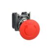 Pulsante Arresto Emergenza Ø22 testa fungo Ø40 rosso sblocco a rotazione 1NO+1NC - SCHNEIDER XB4BS8445
