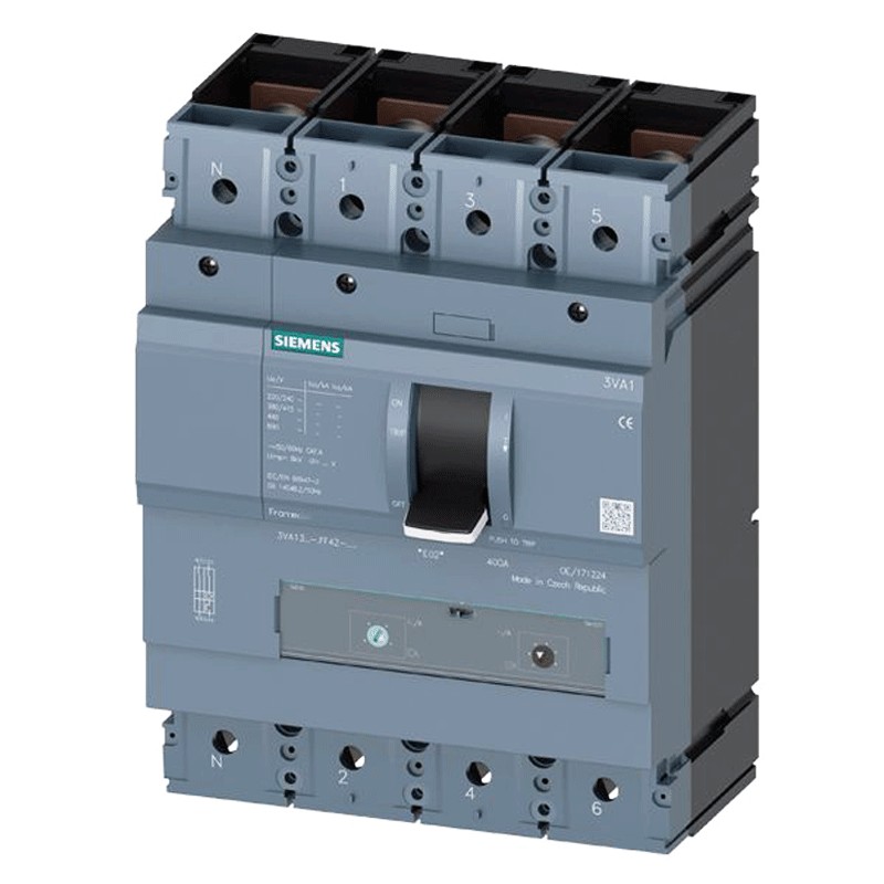 Interruttore Bassa Tensione 3Va Iec Con Scatto Elettronico. 3Va21 Telaio (Classe M). 63A 4 Poli - SIEMENS 3VA21635HL420AA0