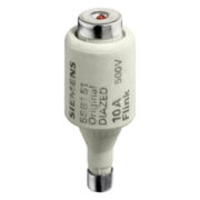Fusibile Diazed, 6A, 50 kA a 500 V c.a., 8 kA a 500 V c.c., filetto E27, fusibile DII, cat. gG, indicatore - SIEMENS 5SB131