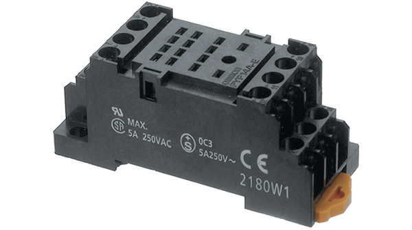 Zoccolo Per Rele' My3 , Montaggio Su Guida Din O Frontequadro Con Asole Di Fissaggio, Terminali A Vite - OMRON PYF11A-154463000