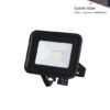 Proiettore LED ECO 10W IP65 Cornice Nera - STONE 7206/N