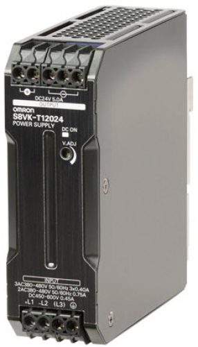Alimentatore a montaggio su guida DIN S8VK-T, 120W, 24V cc max, 5A, 1 uscite, 122.2 x 125 x 40mm 380 - OMRON S8VKT12024