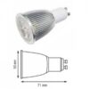 Lampada Led 11W Luce Calda 2700K GU10 - STONE 1048/C