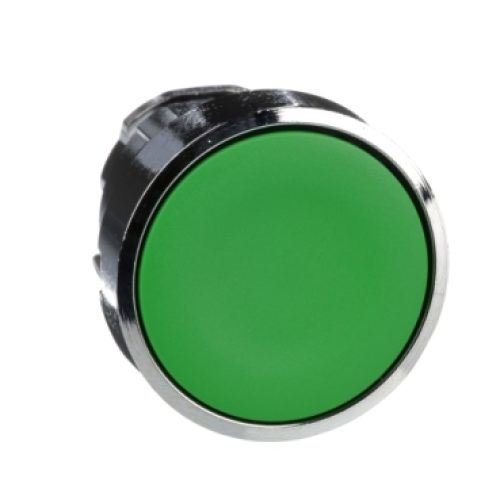 Testa Pulsante Ø22 impulso filoghiera verde senza marcatura - SCHNEIDER ZB4BA3