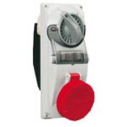 Presa Fissa Interbloccata con base portafusibili per installazione da quadro 3P+T 16A 380-415V 50-60Hz 6H IP66/IP67 - PALAZZOLI 490136