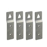 Serie Tais Cube Set 4 Staffe di fissaggio zincate per quadro a parete - PALAZZOLI 550640