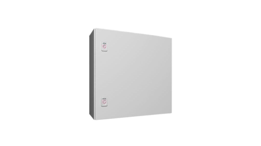 Armadio compatto AX, LAP 800x600x300 mm, lamiera d'acciaio, con piastra di montaggio, porta singola, con due serrature a leva - RITTAL 1055000